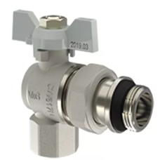 Кран кульовий з американкою кутовий V&G Optima    3/4