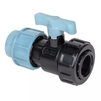 ITAL Kомпресійний ПЕ кульовий кран 50 мм х 1 1/2