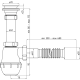 Сифон для кухонної мийки ANI-plast A0115, 1 1/2