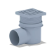 Трап горизонтальний ANI-plast TA1610 Ø110/90° регульований 150х150 мм, пластик (TA 1610)