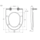 Сидіння для унітазу SoloPlast SP2, кріплення пластик, 360х440 мм SOLOPLAST (СП-2)