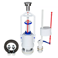 SOLOPLAST Комплект арматури для зливного бачка АБК-04 підключення нижнє, кнопка 1 режим