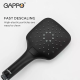 Душова система GAPPO G2417-6, вилив - перемикач на лійку, чорний