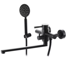 Змішувач для ванни WEZER EKO7A-01-BLACK, нержавіюча сталь