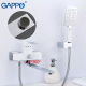 Змішувач для ванни GAPPO G2207-7, білий/хром