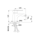 Змішувач для умивальника Frap F1066, хром