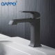 Змішувач для умивальника GAPPO G1050, чорний