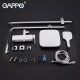 Душова система GAPPO G2417-8, вилив - перемикач на лійку, білий/хром