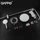 Душова система GAPPO G2402-8, вилив - перемикач на лійку, білий/хром