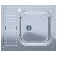 Мойка нерж.UA 5060-R толщ-0.4mm, р-р-500*600*140mm Polish (накладная) (5060-R)