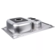 Кухонна мийка WEZER 7850(08) Satin 780x500x180 мм + сифон