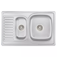 Кухонна мийка WEZER 7850(08) Satin 780x500x180 мм + сифон