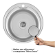 Кухонна мийка WEZER 510(06) Decor 510x180 мм + сифон