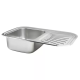 Кухонна мийка WEZER 7549(08) Decor 750x490x180 мм + сифон