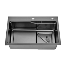 Кухонна мийка ITAL HD7546B, 750x460мм, нержавіюча сталь, чорний
