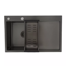 Кухонна мийка GAPPO GS7850-6R накладна 780x500 мм, поверхня PVD
