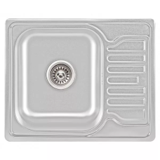 Кухонна мийка WEZER 6350(08) Satin 630x500x180 мм + сифон