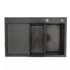 Кухонна мийка GAPPO GS7850-6L накладна 780x500 мм, поверхня PVD