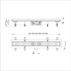 Душовий трап ITAL IT13-FT01/700, 700х70х67мм ITAL (IT13-FT01/700)