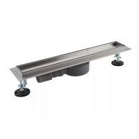 GAPPO Трап для душу під плитку G86007-4, 70х600 мм, нержавіюча сталь