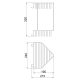 Полиця кутова Frap F335-1, 2-х ярусна, 240х320 мм, хром