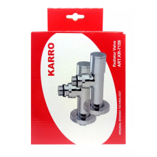 Комплект вентилів рушникосуш. (хром) Довжина. KARRO (KR-7159)