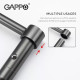 Смеситель для кухни GAPPO G4398-51 с гибким изливом, 2 режима, черный