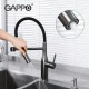 Смеситель для кухни GAPPO G4398-51 с гибким изливом, 2 режима, черный