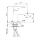 Змішувач для умивальника Frap F1017-6