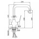 Смеситель для кухни Frap F4362 на две воды, черный