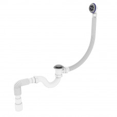 Сифон для ванни прямоточний Kronoplast В-1050 К 40/50 Сlick-Сlack з переливом (SV27200133)