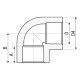 Кутник 90° PP-r ITAL 110 мм