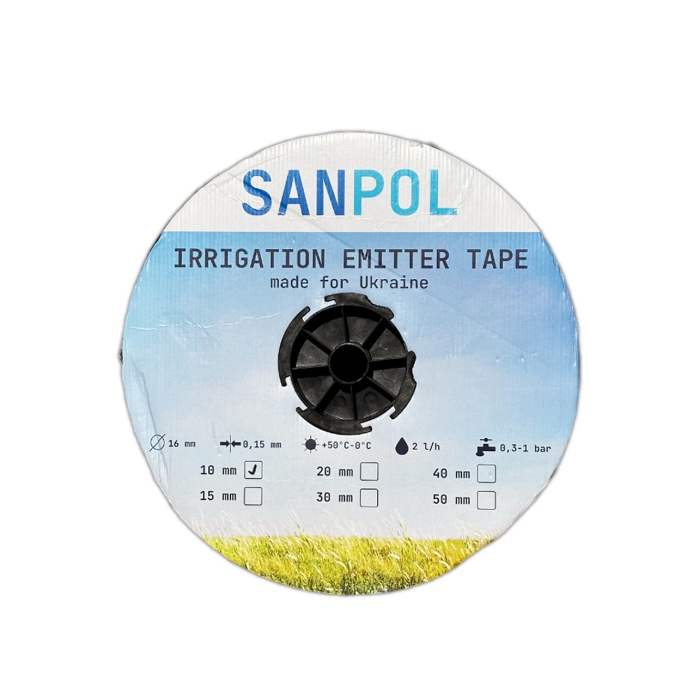 Стрічка SANPOL емітерна 6 mil 30см 2л/год  {1000} (UKR-123)