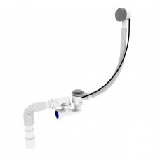 Сифон для ванни Kronoplast В-0550 ПА 40/50 напівавтомат з переливом, 580 мм (SR27400733)