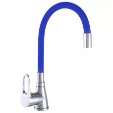 Змішувач для кухні WEZER SOP4-R045-BLUE з гнучким виливом, синій