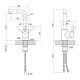 Смеситель для умывальника WEZER EKO1B-01, сатин