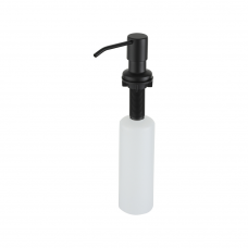F408-6 Дозатор жидкого мыла встроенный (нерж./пластик) 300мл (Черный) {50/1}