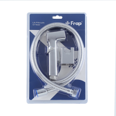 Гігієнічний набір FRAP F022 (лійка, шланг, кронштейн), хром