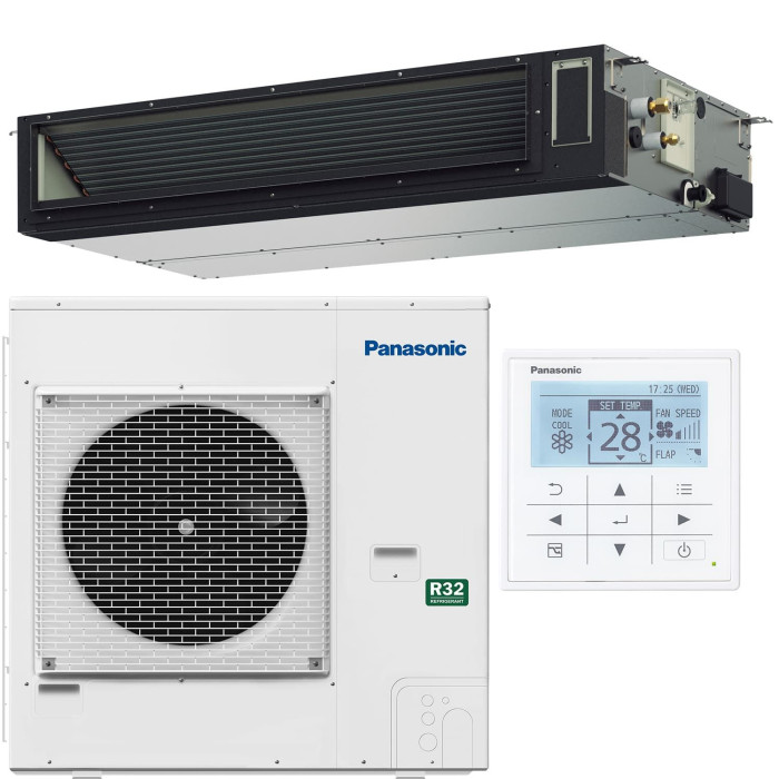 Комплект спліт Panasonic PACi з канальним внутрішнім блоком PACi NX Series Elite adaptive ducted unit - PF3 · R32 3,6 кВт U-36PZH3E5/ S-3650PF3E
