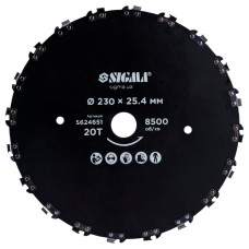 Диск для триммера Ø230×25.4мм 20Т цепной SIGMA (5624651)