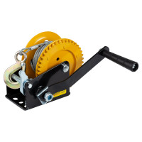 SIGMA Лебедка ручная барабанная стальной трос 10м×5мм, 550кг (6134011)