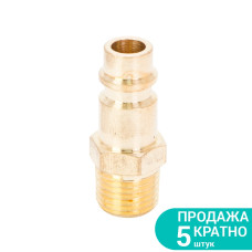 Штуцер с внешним резьбовым соединением MT 1/4" (латунь) SIGMA (7022511) (5 шт)