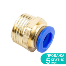 Штуцер цанговый (прямой) Ø10мм МТ 1/2" SIGMA (7026951) (5 шт)