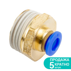 Штуцер цанговый (прямой) Ø6мм МТ 1/2" SIGMA (7026871) (5 шт)