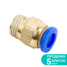 Штуцер цанговый (прямой) Ø8мм МТ 1/4" SIGMA (7026891) (5 шт)