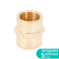 Соединение FT 1/2" × 1/2" (латунь) SIGMA (7025131) (5 шт)