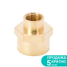 Соединение FT 1/4" × 1/2" (латунь) SIGMA (7025141) (5 шт)