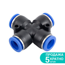 Соединение цанговое (Х-образное) Ø10×10мм SIGMA (7026611) (5 шт)