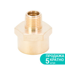 З'єднання подовжене MT 1/4" × FT 1/2" (латунь) SIGMA (7025721) (5 шт)