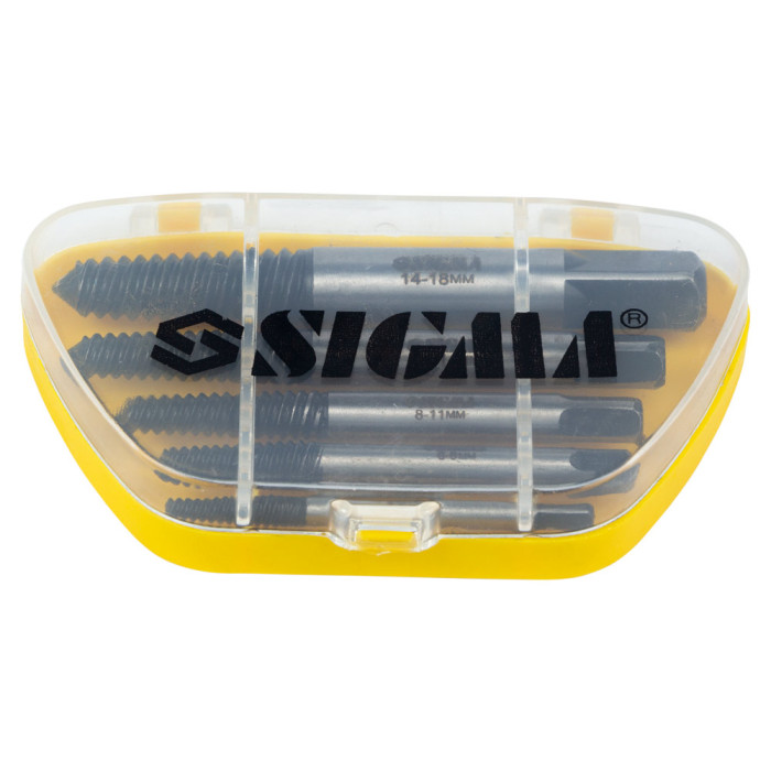 Набір екстракторів 5шт. Ø3.0-18.0мм SIGMA (1200051)